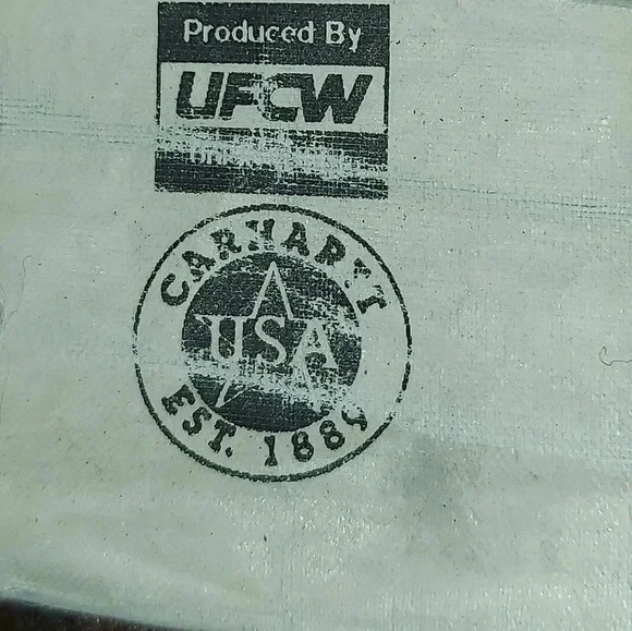 Vintage Carhartt Canvas Duck Blanket Lined Chore Jacket - Picture 9 of 10